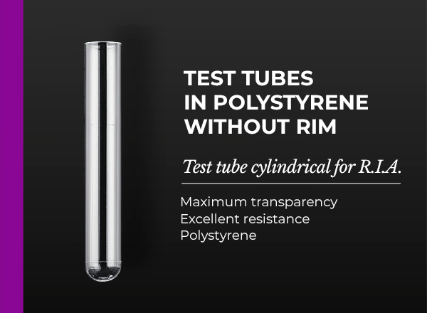 test tube cylindrical for r.i.a