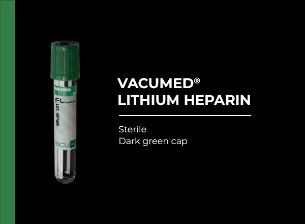vacumed lithium heparin