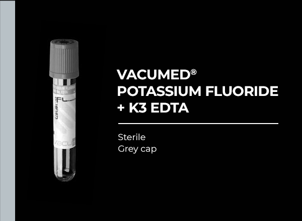 vacumed potassium fluoride + k3 edta