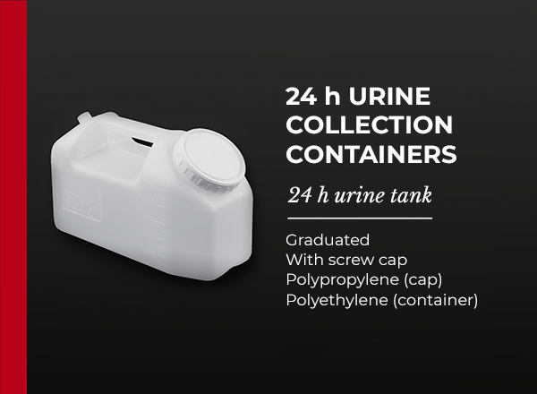 24h urine tank screw cap
