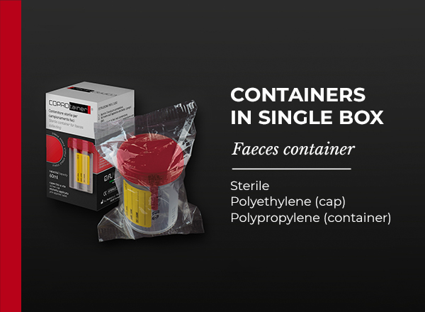 faeces container single box