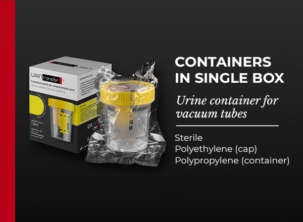 urine container for vacuum tubes