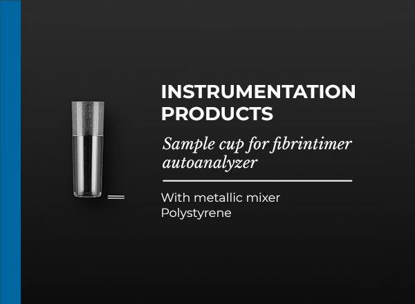 sample cup for fibritimer autoanalyzer
