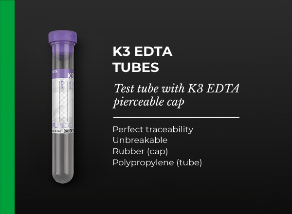 test tube with k3 edta pierceable cap