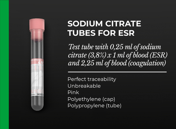 test tube with sodium citrate