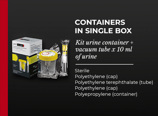 kit urine container vacuum tube