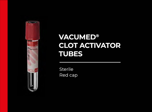 vacumed clot activator tubes