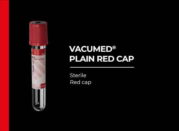 vacumed plain red cap