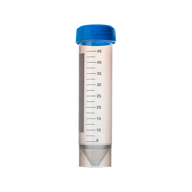conical test tube with self-standing base