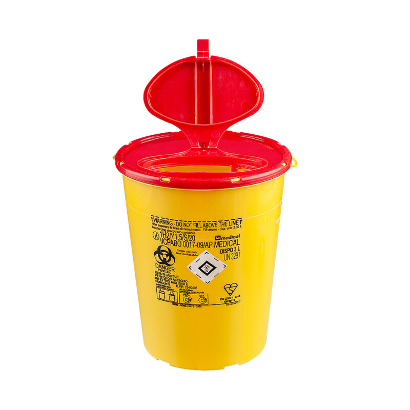 safety containers for contaminated needles