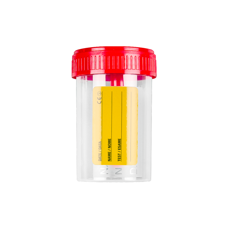 stool container with paper label (60ml)