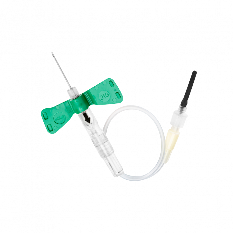 vacumed ® tech safety pull-button blood collection sets with butterfly needles