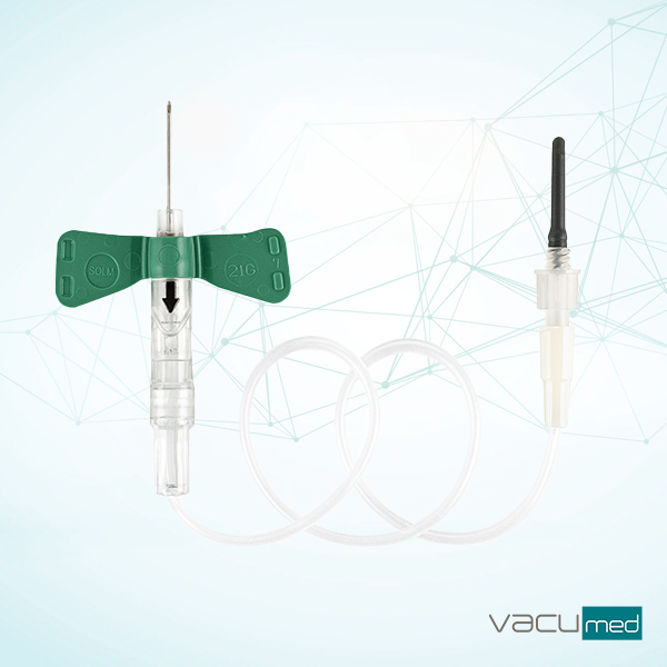 safety pull-button blood collection sets with butterfly needles