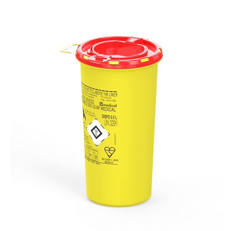safety containers for contaminated needles