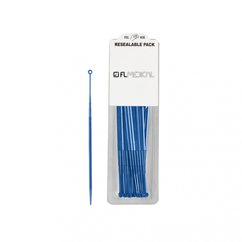 hard inoculation loop in resealable easy-open bag
