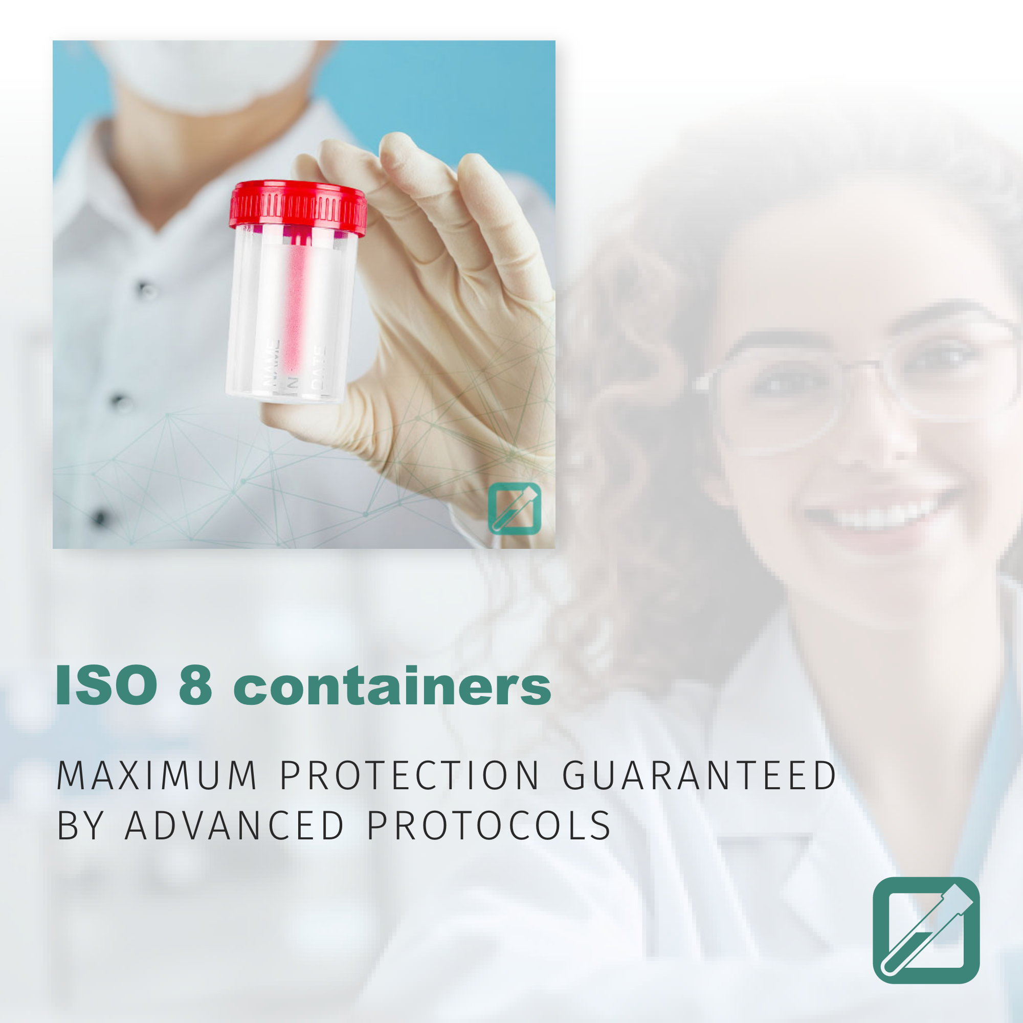 Specimen containers produced in ISO 8 environment: purity that really matters