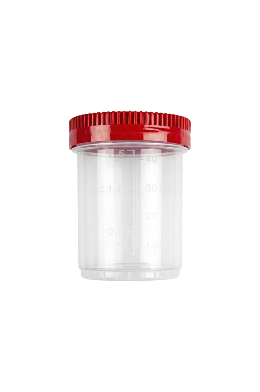 Protainer® multipurpose straight container 40 ml in polypropylene with  screw cap