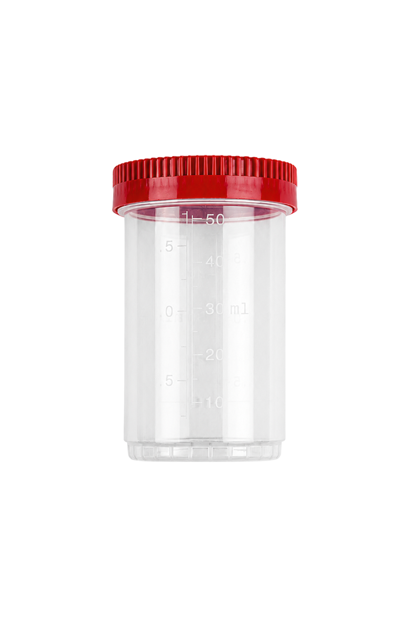 Protainer® multipurpose straight container 60 ml in polypropylene with screw cap