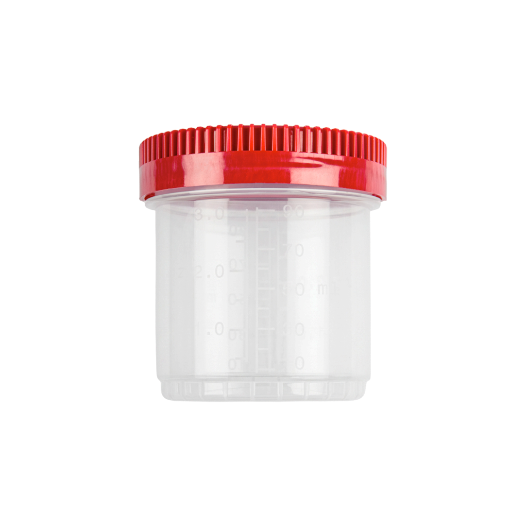 25541 Protainer® multipurpose straight container 90 ml in polypropylene with screw cap