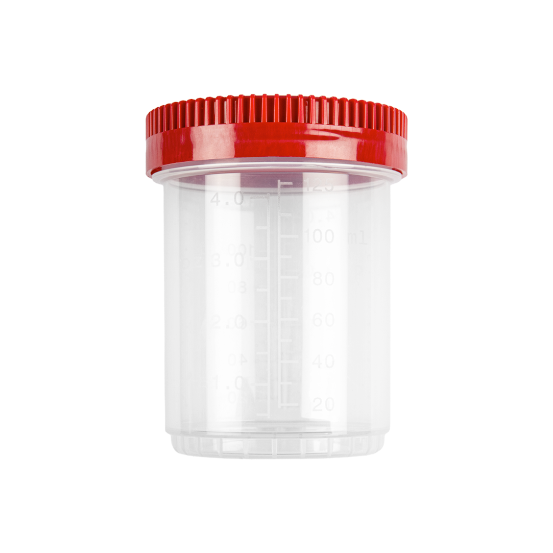 25561 Protainer® multipurpose straight container 125 ml in polypropylene with screw cap