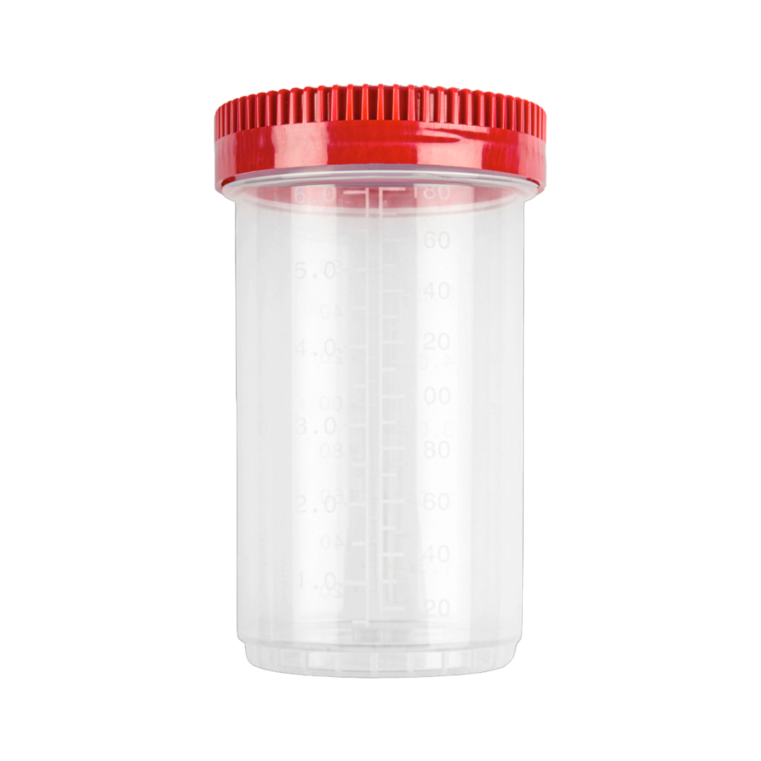 25581 Protainer® multipurpose straight container 180 ml in polypropylene with screw cap