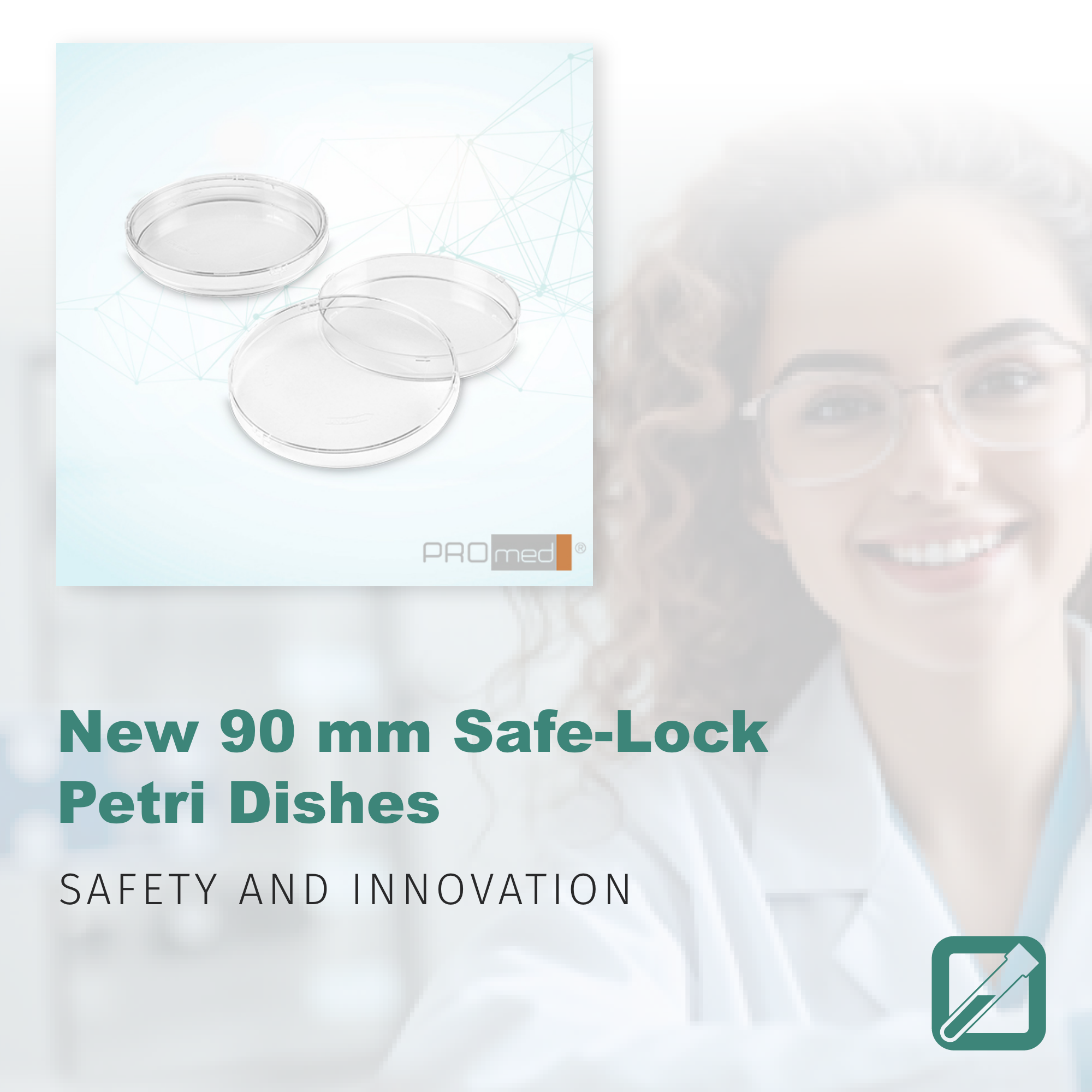 Safety and Innovation: New 90 mm Safe-Lock Petri Dishes