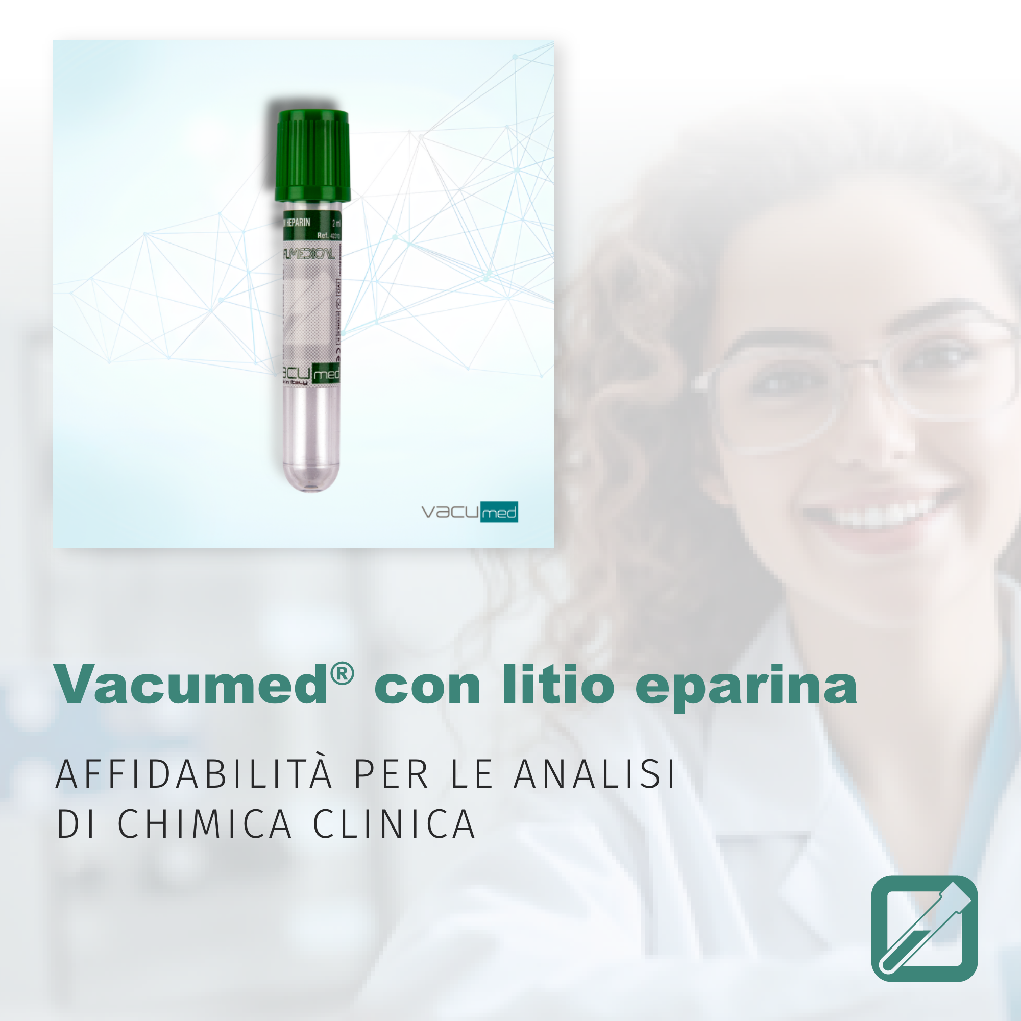 Vacumed® con Litio Eparina: affidabilità per le analisi di chimica clinica