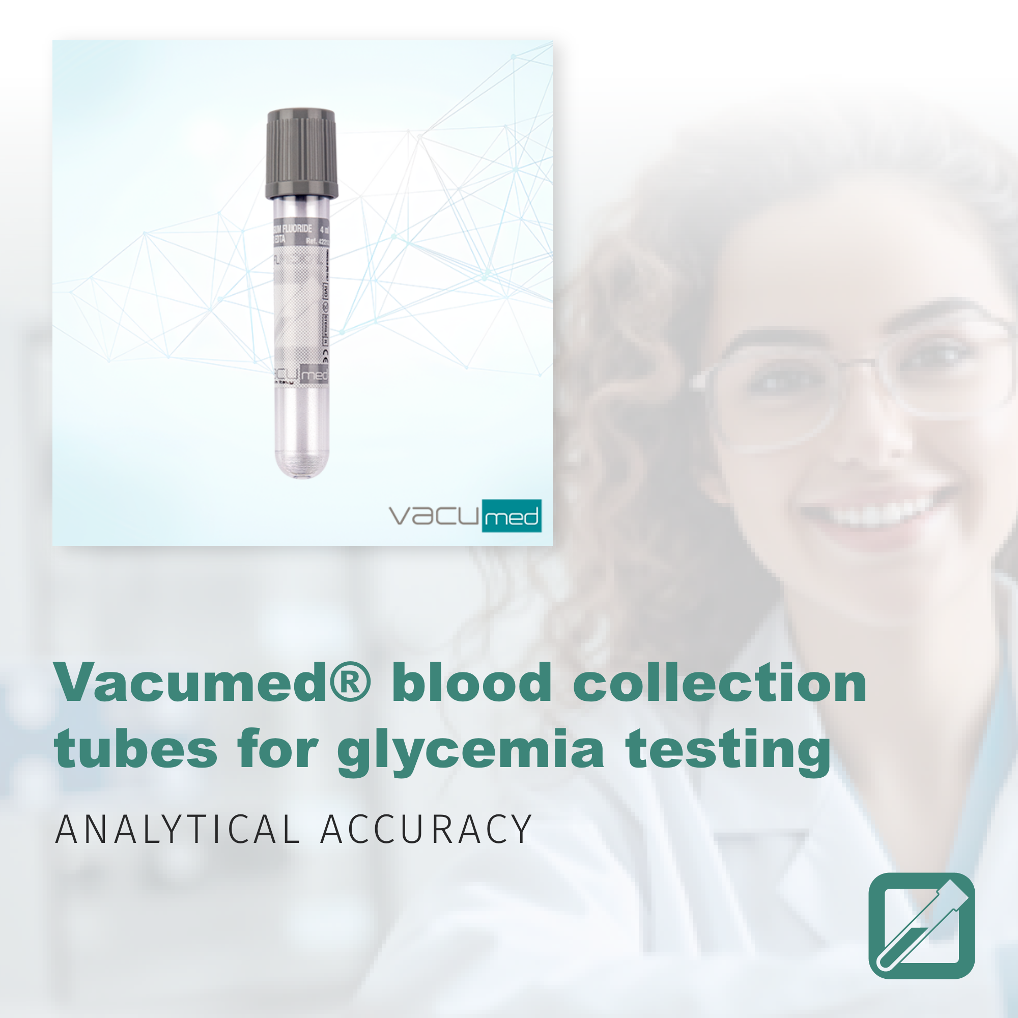 Vacumed® FL Medical blood collection tubes for glycemia testing