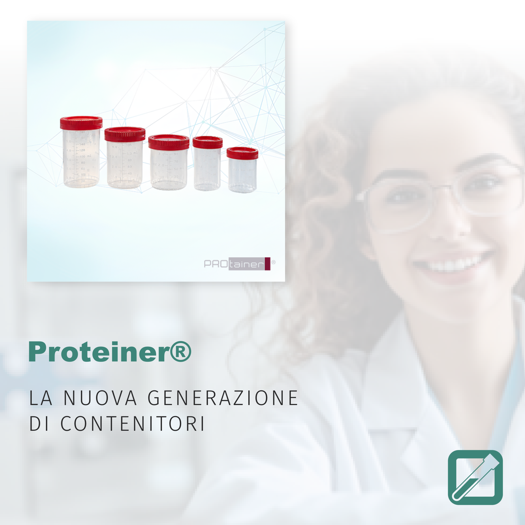 FL Medical | Articoli per laboratorio La nuova generazione di contenitori Protainer®