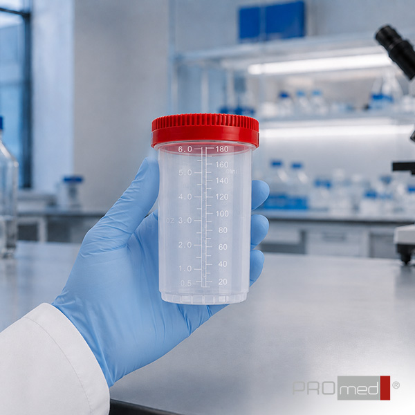 Maximum Transparency, leak-proof seal: 200 ml Urine Containers
