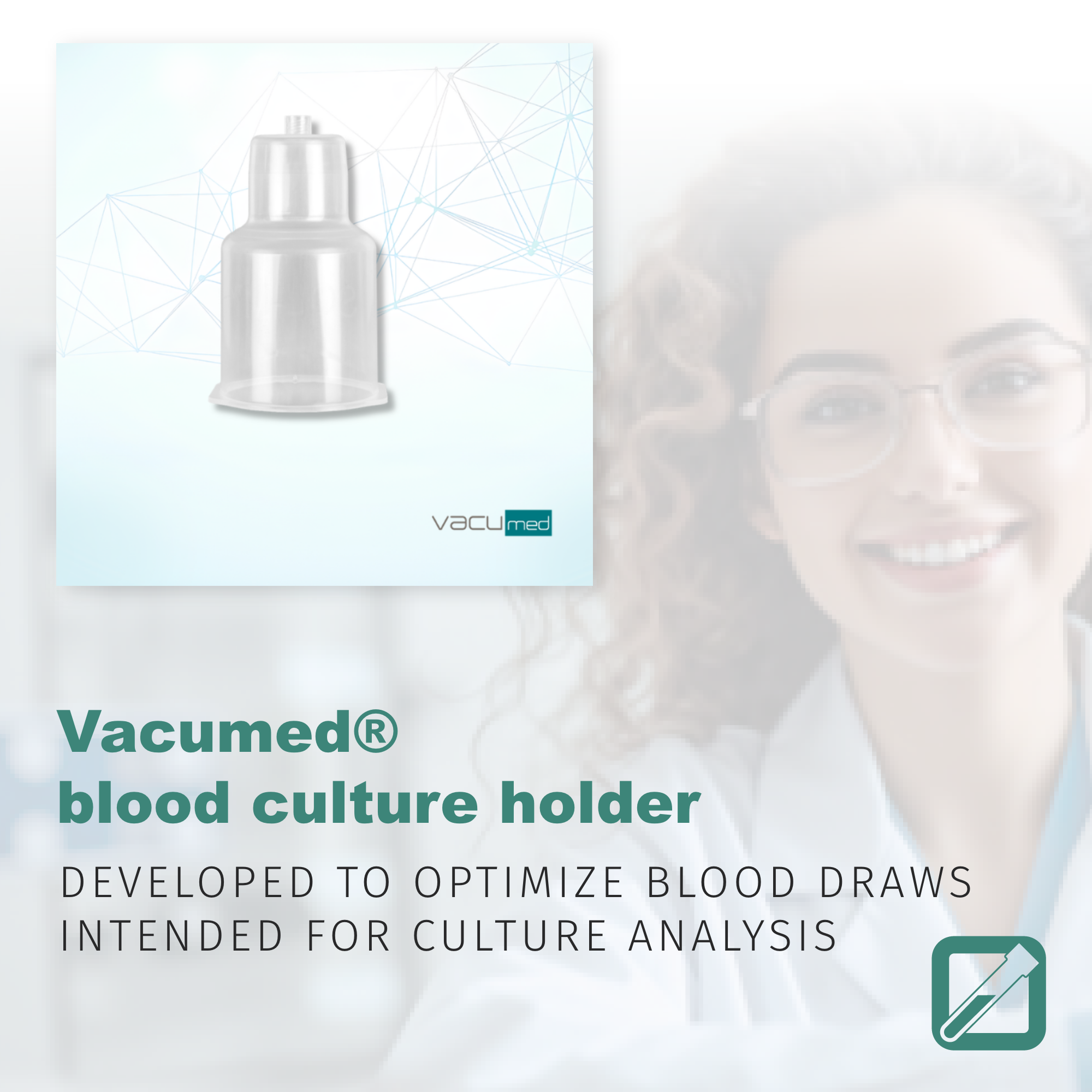 FL Medical | Laboratory disposable Vacumed® blood culture holder